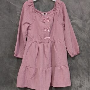 Love Squared Mauve Long Sleeve Kids Dress